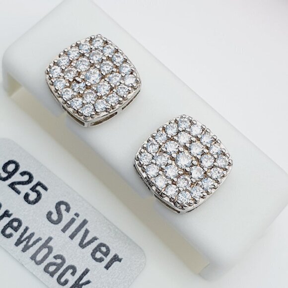 "925 Sterling Silver Cubic Zirconia Earrings, U19254556 - Picture 1 of 11